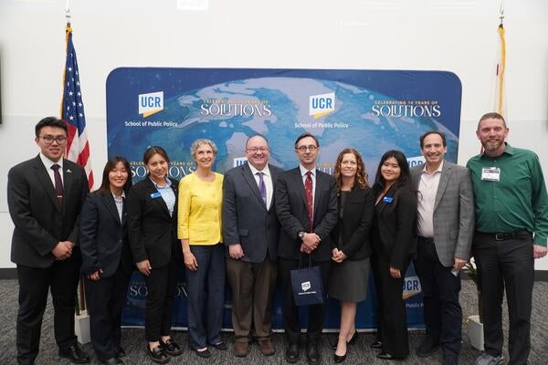 Group Photo with Dr. Jens Ludwig at Lecture