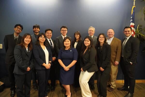 Group Photo taken during Career Fair event