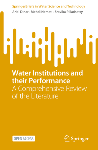 Water Institutions and their Performance book cover