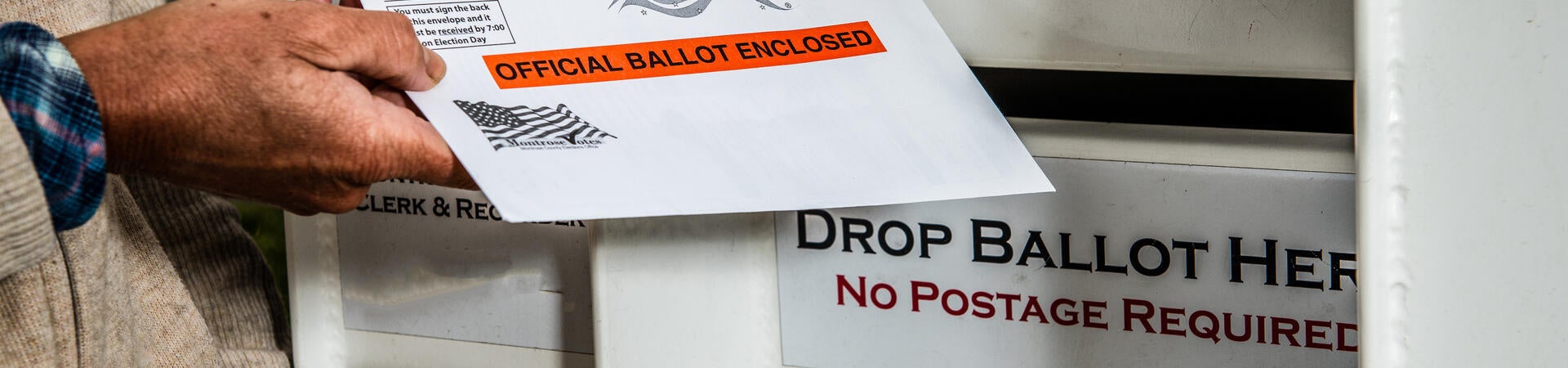 Mail ballot stock photo